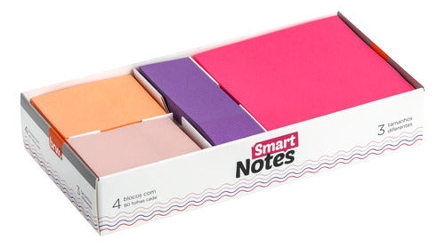 BRW Pink Adhesive Notes x4 Gift Box 0