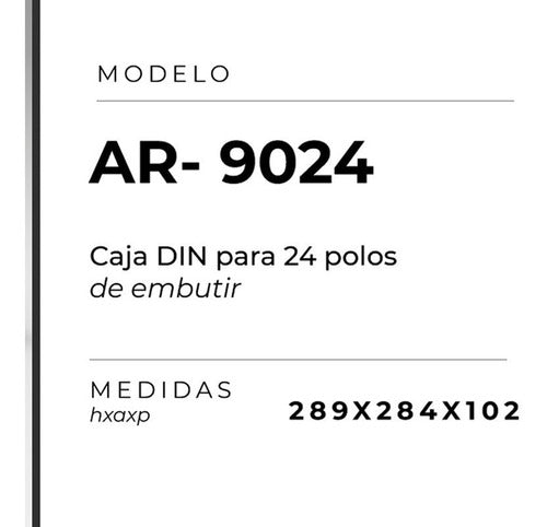 Caja Para Termica 24 Modulos Embutir Variplast Armony 1