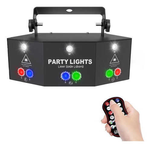 15 Olhos Rgb Discoteca Dj Feixe De Luz Projetor Dmx 4