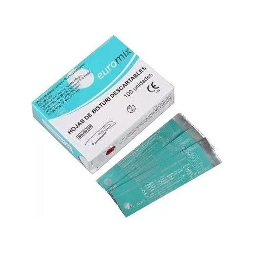 MN INSUMOS Surgical Scalpel Blade N° 10, N° 15, N° 11 X100u 1