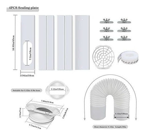 Kit Adaptador De Ventana Para Aire Acondicionado Portatil 3