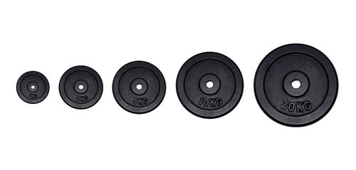 GMP Cast Iron Weight Plates 1 Kg for 30mm Bars 4