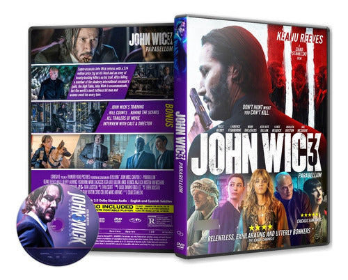 DVD John Wick 1 2 3 4 Complete Saga 3