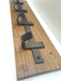 Industrial Style Iron Coat Rack 60cm 4 Hooks 1