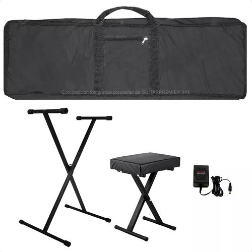 Combo Padded Keyboard Case 5/8 Key Scissor Stand Power Supply Stool 4