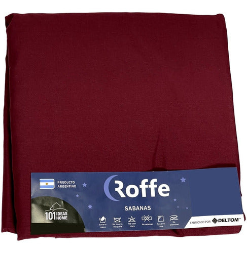 Pack of 3 Adjustable Queen Size Sheets 220 X 240 Cm - Roffe 26