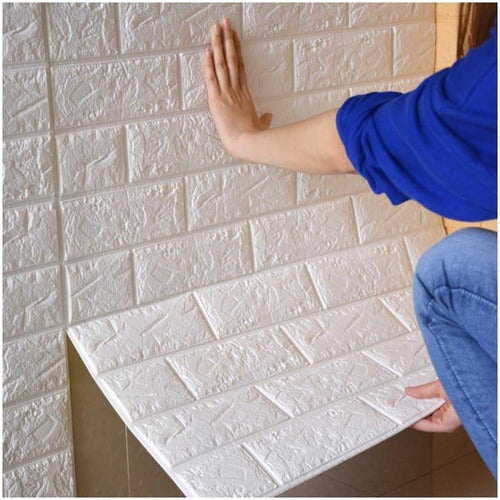 Self-Adhesive 3D Brick Wall Panel - Set of 4 Panels! 5