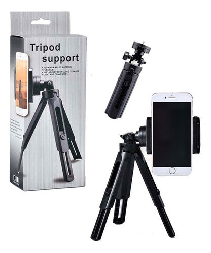 Merkurio-Tec Tripod With Support for Samsung iPhone Huawei Xiaomi Motorola 1