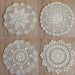 SouthMage 4 Hand Crochet Round Lace Doilies 12 Inches 0