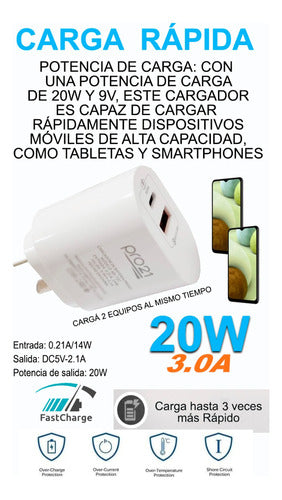 Rapid Charger for Samsung A12 A13 A22 A23 A32 USB C 2