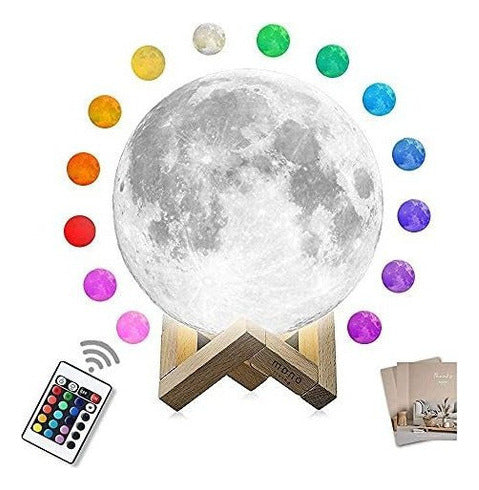 Mono Living Moon Light LED Night Lamp with Remote Control - 16 Colors 6