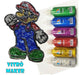 Vitró Maker with 6 Glitter Color Adhesives for Crafting x 4 87