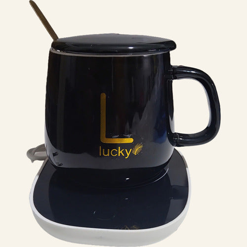 Lucky Taza De Cerámica Con Base Eléctrica Consulta Color 0