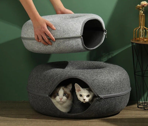 Genérica Donut-Cama Interactiva Para Gatos 1