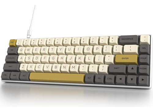 Fogruaden 60% Por Ciento Teclado Mecánico Para Juegos, Rgb R 0