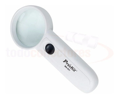 Pro'sKit Handheld Magnifying Glass with LED Light 3.5x 46mm MA-021 0