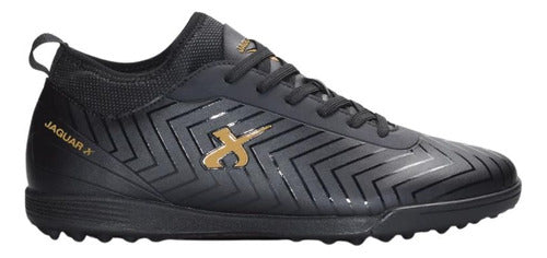 Jaguar Botín Fútbol N° 5 Negro/Oro Unisex 0