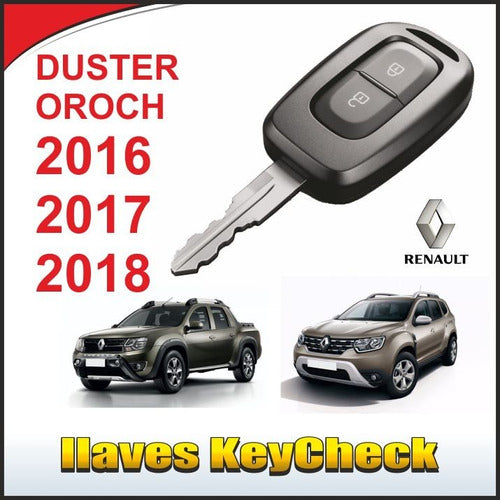 Original Renault Duster Oroch 2019 2020 Remote Control Key 3