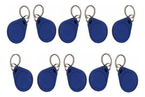 Set of 10 Clonable RFID Proximity Keyfobs - Blank Access Control Tags for Cloning 0
