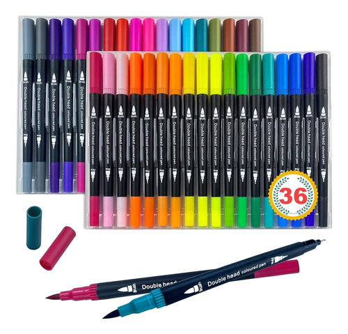 TIIKKASI Watercolor Drawing Markers for Coloring Adults and Kids 0