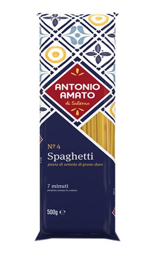 Italian Pasta Spaghetti Antonio Amato 500g Pack of 6 from Italy 0