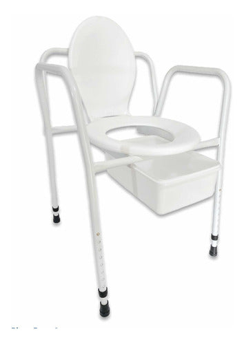 Romano Portable Orthopedic Toilet Chair for Seniors with Backrest 2