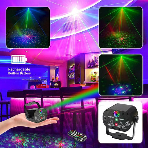 60 Padrões De Luzes De Discoteca Led Rgb Usb Projector Light 5