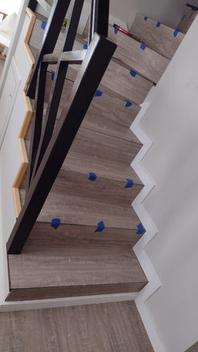 Floating Stair Covering by America Parquets in Paso Del Rey La Reja 1