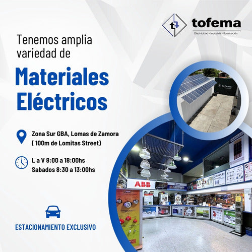 Genrod Caja Tablero Para Termicas 8 Bocas Embutir - Tofema 1