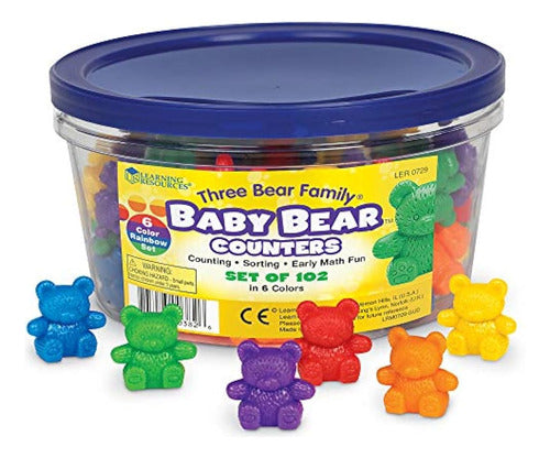 Learning Resources Baby Bear Counters, 102 Piezas 4