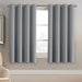 H.Versailtex - Blackout Curtains with Thermal Insulation and Eyelets, Winter Curtains, 1 Panel, 63 Inches Long, Dove Gray 0