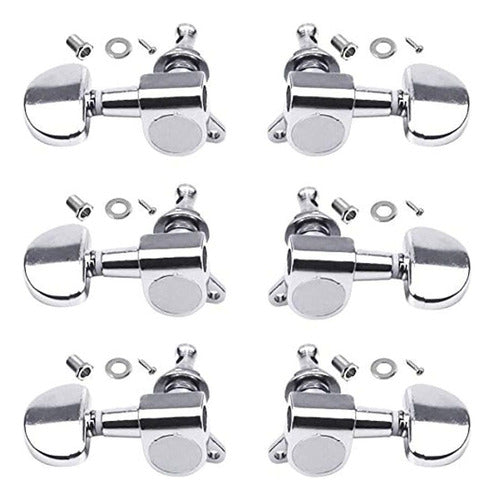 HQDeal 6PCS 3L3R Acoustic Guitar Tuning Pegs 0