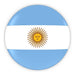 Mundial Metal Keychain - Argentina Flag 0