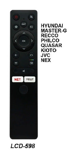 Remote Control for Hyundai Philco Jvc Nex Master G Smart TV 1
