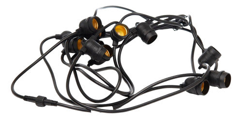 Sica 7.5m Extension Garland with 12 E27 Lamp Holders and Plug 1