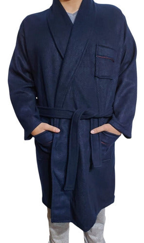 Polo Club Men's Fleece Robe with Pockets 7