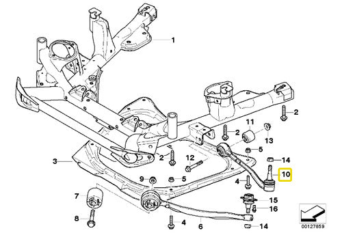 Brazo Recto Delantero Izquierdo Bmw Serie X5 E53 3.0d M57n 1