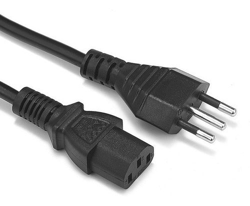 Generic Power Cable 3 In Line PC Computers Monitors Sources 1