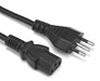 Generic Power Cable 3 In Line PC Computers Monitors Sources 1