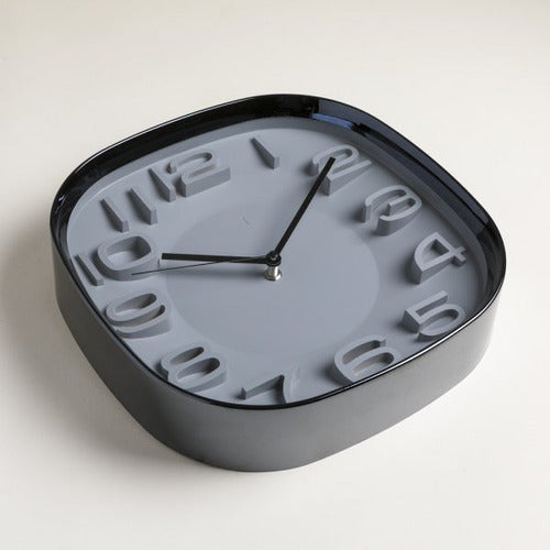 Mishka Square Clock Brooklin Black and Gray 30cm 1