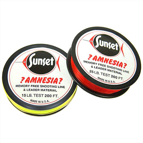 Sunset Amnesia Nylon Low Memory Fly Fishing Leader 15 Pounds 1