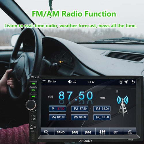 Radio Multimedia Android Auto Y Carplay Am/fm Bt + Camara 3