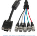 Meiriyfa Cable Adaptador Vga A Bnc, Hd15 Vga A 5 Bnc Rgbhv 4