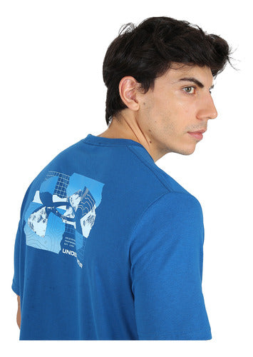 Under Armour Tear Grid Men's Blue T-Shirt | Dexter 2
