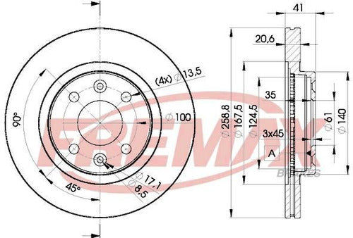 Interparts Brake Disc and Pad Kit for Renault Sandero 2007-2012 1.6 16v Front 1