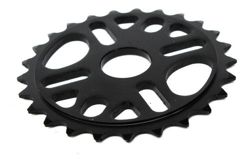 Kenli Plato Bmx 25t Aluminio ¡Freestyle Street Pro! C-206 Negro 3