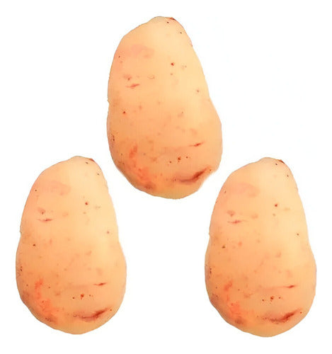 SHOPFINITY Realistic Potato Plush Toy Set X2 with Squeak Sound for Pets 3