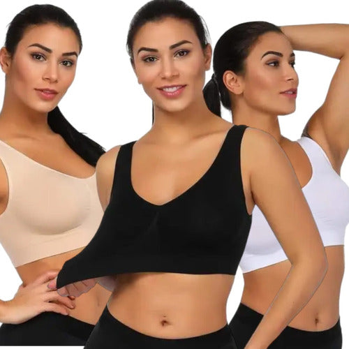 Smart Sexy Pack of 3 Seamless Sports Bra Microfiber 0