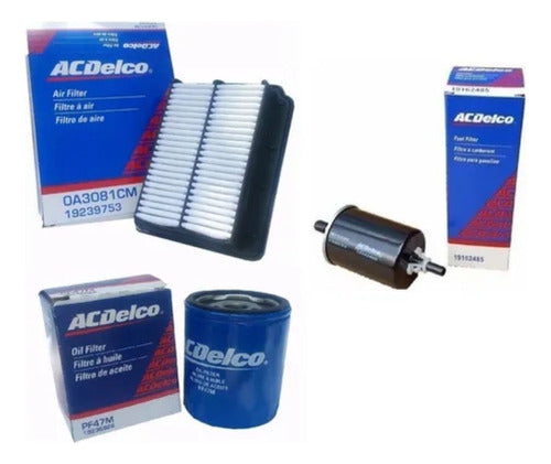 Chevrolet Kit 3 Filtros Acdelco Aveo 1.6 100% Original 0