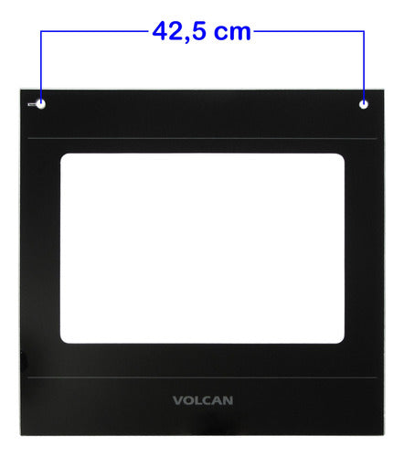 Volcan Oven Glass 50cm Model 851/881/891 + Glass Wool 2